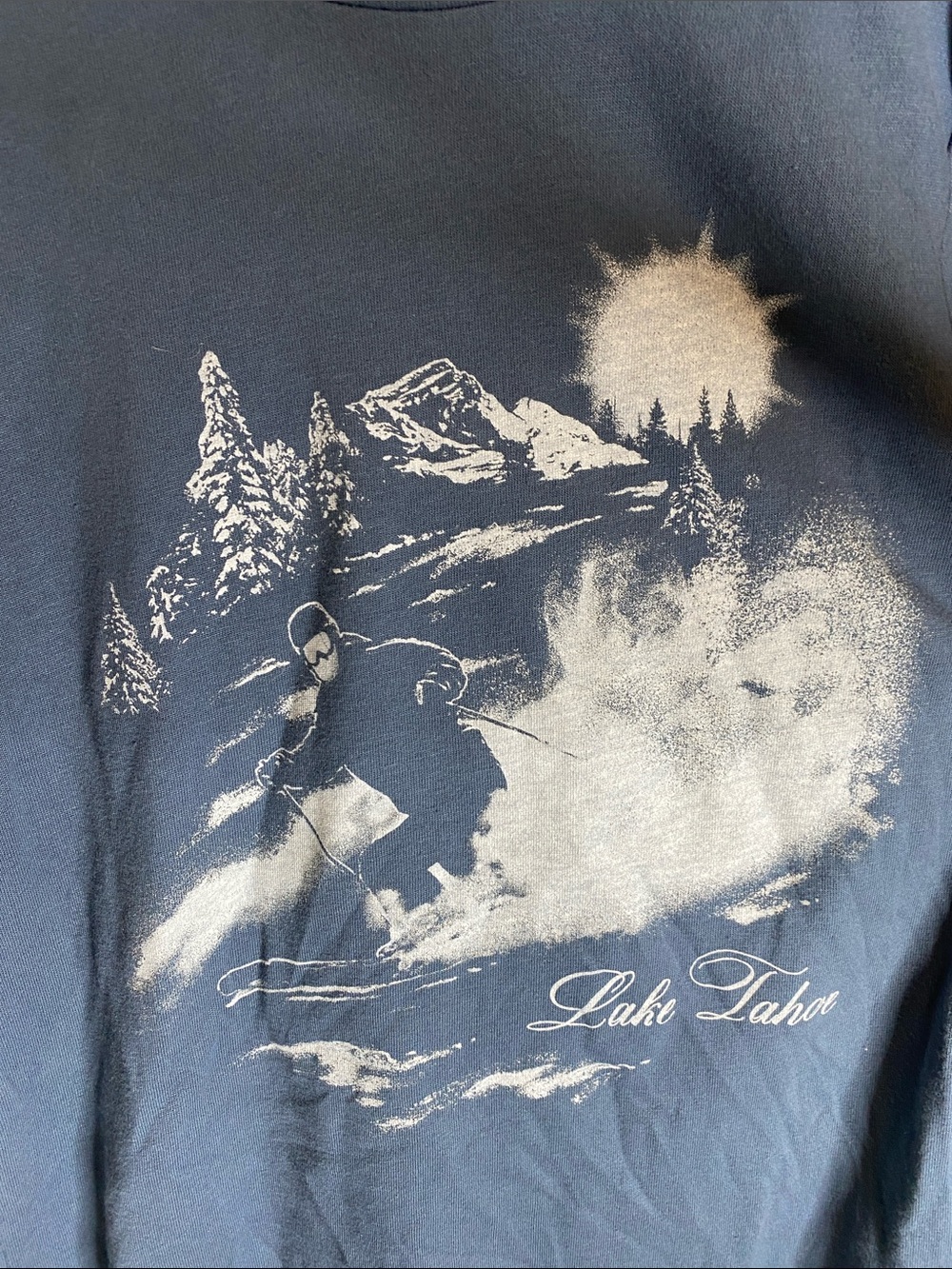 Abercrombie Kids Lake Tahoe Graphic Ski T-Shirt - Navy